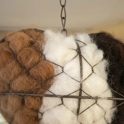 🔥LAST DAY 50% OFF - 🕊️🏡Handmade Natural Alpaca Fiber Bird Nesting Heart❤️A Cozy Gift for Birds